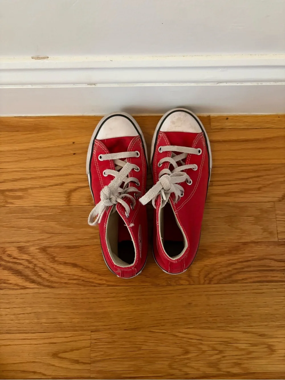 Converse Red High Top Canvas Sneakers